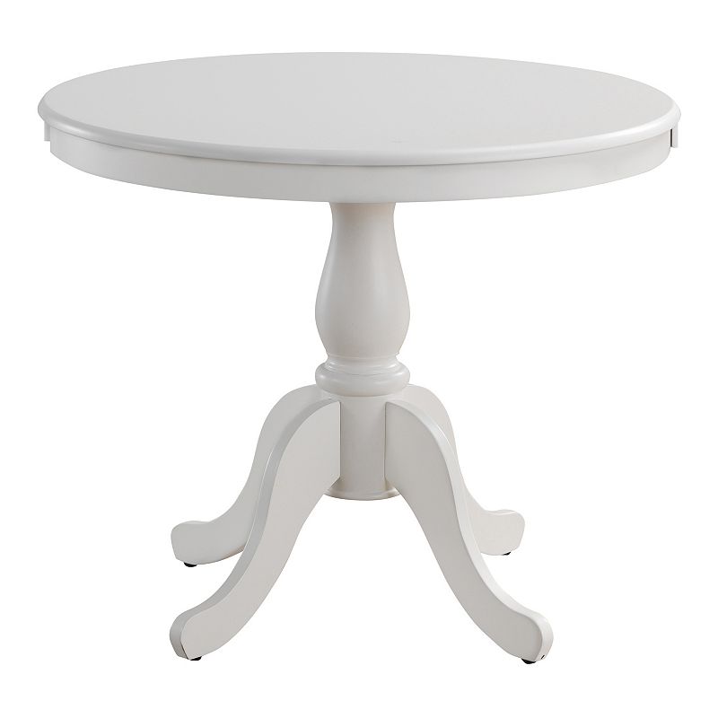 Carolina Cottage Fairview 36-in. Pedestal Dining Table, White