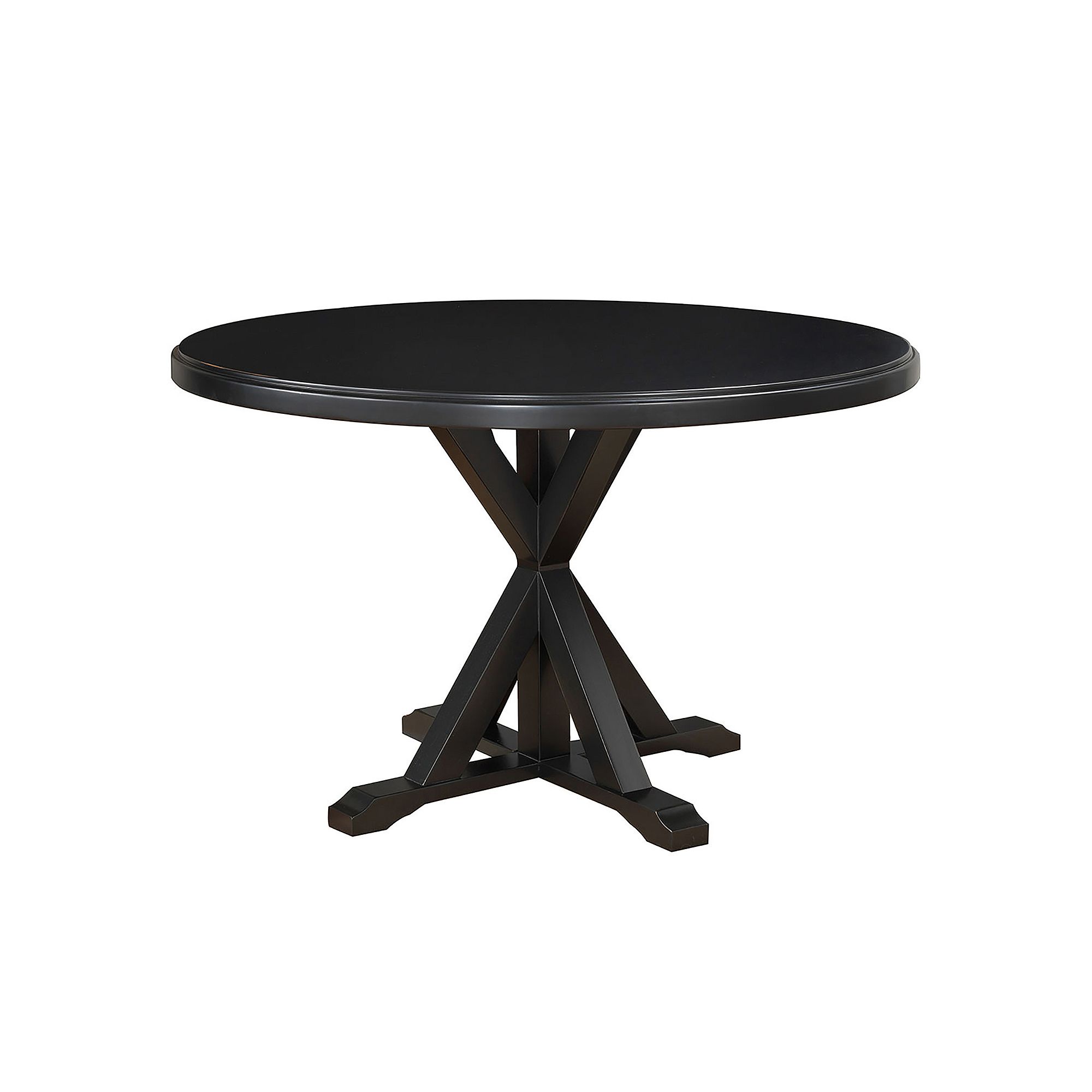 Carolina Living Monet X-Base Table, Antique Black