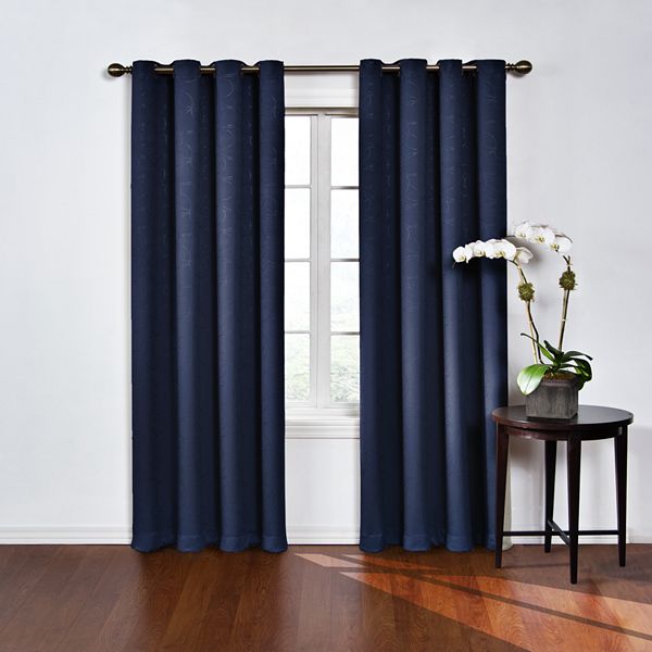 eclipse Round & Round Single Curtain Blackout Window Curtain