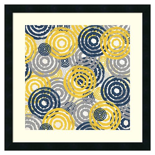 ''New Circles 1'' Framed Wall Art