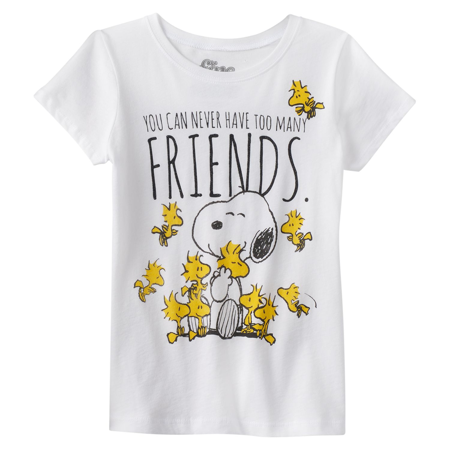 Girls 7-16 Peanuts Snoopy \u0026 Friends T-Shirt