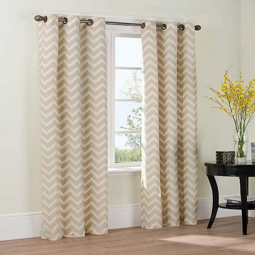 The Big One Chevron 2 Pk Window Curtains