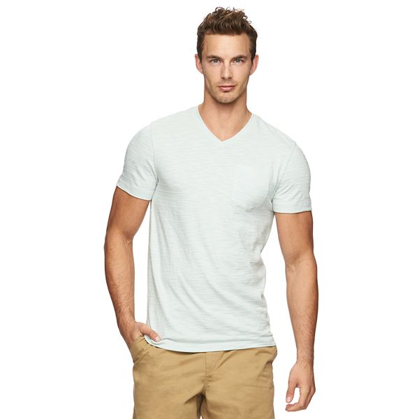 Men's Marc Anthony Extra-Slim Fit Textured Striped Pocket Tee