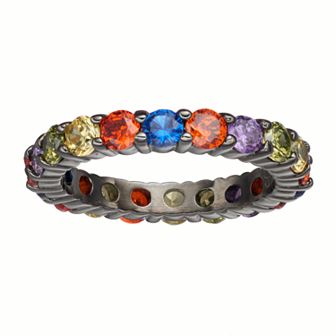 Sophie Miller Lab-Created Blue Spinel & Cubic Zirconia Ring