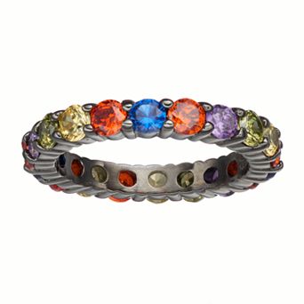 Sophie Miller Lab-Created Blue Spinel & Cubic Zirconia Ring