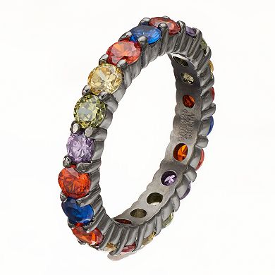 Sophie Miller Lab-Created Blue Spinel & Cubic Zirconia Ring