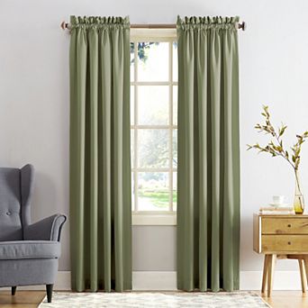 Sun Zero Gramercy Room Darkening Rod Pocket Curtain Panel