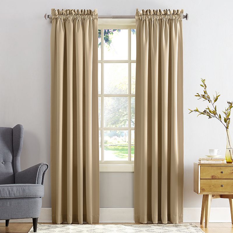 Sun Zero Grant Rod Pocket Top Curtain Panel, 108" x 54"