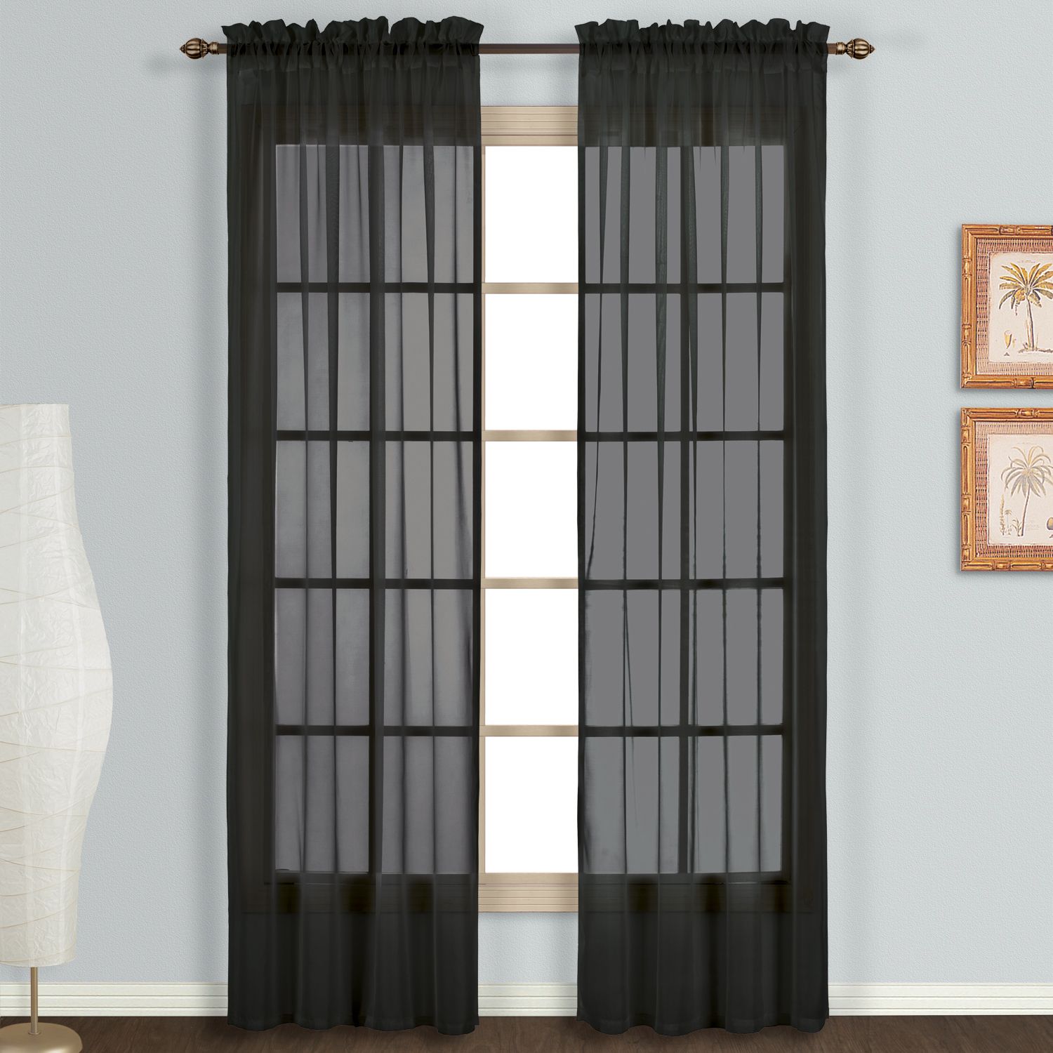 voile window curtains