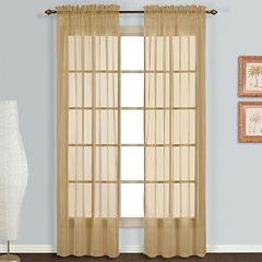 63 Inches Brown Rod Pocket Curtains Drapes Window Treatments