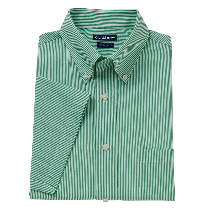 Green Short Sleeve Dress Shirt | Kohl's