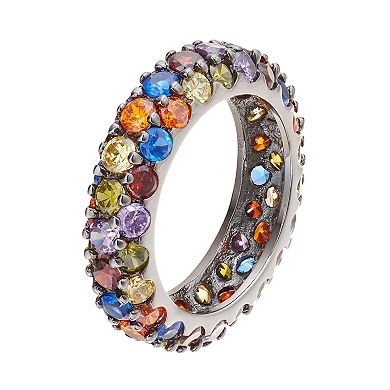 Sophie Miller Lab-Created Blue Spinel & Cubic Zirconia Ring