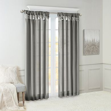 Madison Park 1-Panel Natalie Room Darkening Twisted Tab Lined Window Curtain