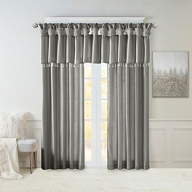 Madison Park 1-Panel Natalie Room Darkening Twisted Tab Lined Window Curtain