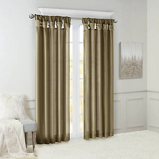 Madison Park 1 Panel Natalie Twisted Tab Lined Window