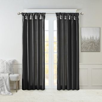 Madison Park 1-Panel Natalie Room Darkening Twisted Tab Lined Window Curtain