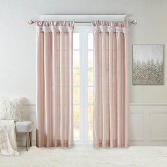 Madison Park 1-Panel Natalie Room Darkening Twisted Tab Lined Window Curtain