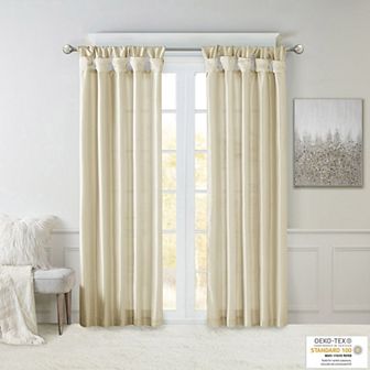 Madison Park 1-Panel Natalie Room Darkening Twisted Tab Lined Window Curtain