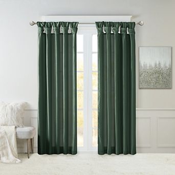 Madison Park 1-Panel Natalie Room Darkening Twisted Tab Lined Window Curtain