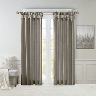 Madison Park 1-Panel Natalie Room Darkening Twisted Tab Lined Window Curtain