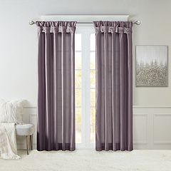 Purple Lined Curtains Drapes Window Treatments Home Decor