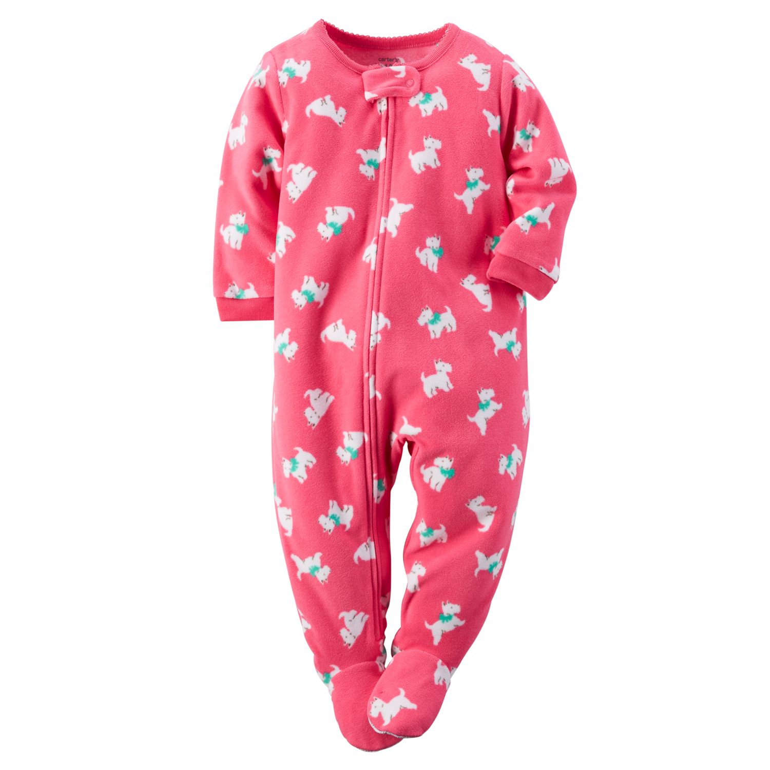 carters baby girl fleece pajamas