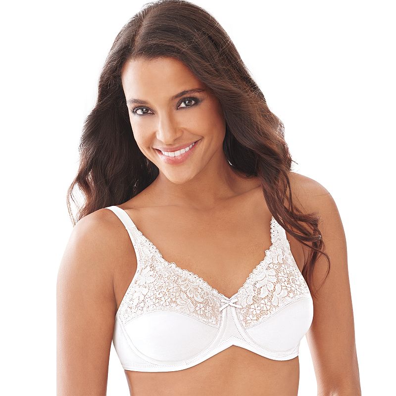 Lilyette by Bali Comfort Lace Full-Figure Minimizer Bra 428, Womens, Size: