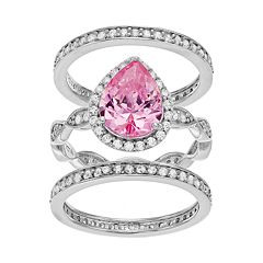 Kohls cubic zirconia deals wedding sets