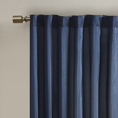 Madison Park 1-Panel Eliza Light Filtering Embroidered Window Curtain