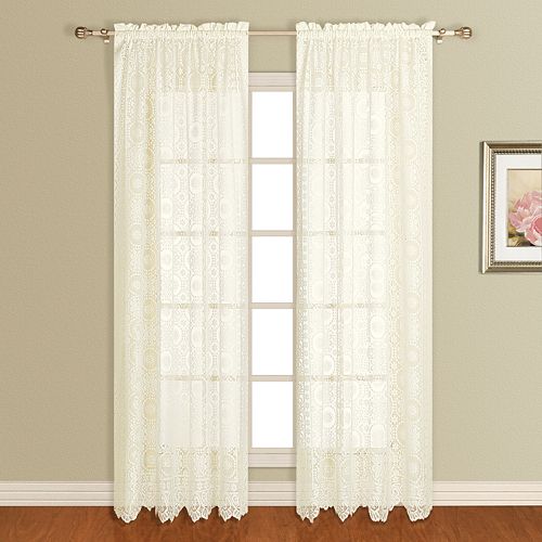 United Curtain Co. 1-Panel Rochelle Lace Window Panel