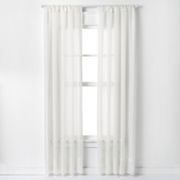 Window Curtainworks 1-Panel Soho Voile Window Curtain