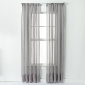 Window Curtainworks 1-Panel Soho Voile Window Curtain