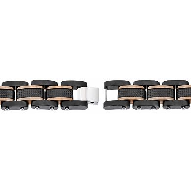 LYNX Two Tone Stainless Steel Men's Bracelet
