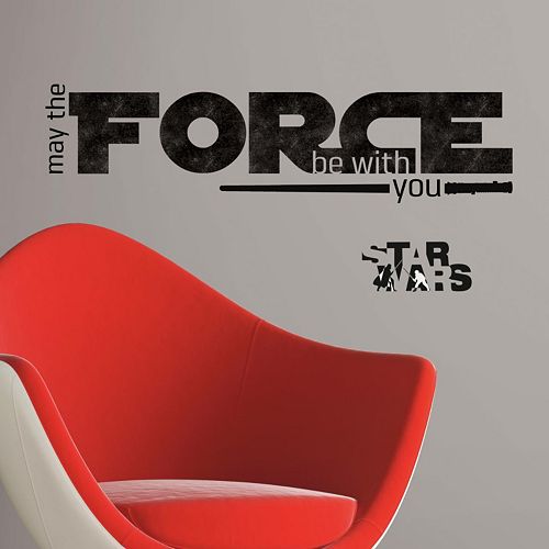 Star Wars: Episode VII The Force Awakens ''May The Force Be With You'' Peel & Stick Wall Decals