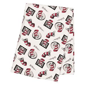 Dr. Seuss The Cat in the Hat Flannel Swaddle Blanket