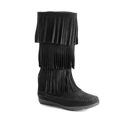 Kohls fringe boots hotsell