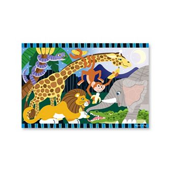 Melissa & Doug 24 pc Safari Social Floor Puzzle