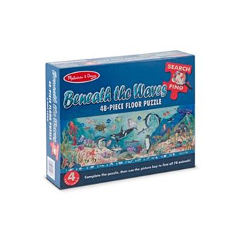 Melissa & Doug 48 pc Search & Find Beneath the Waves Floor Puzzle