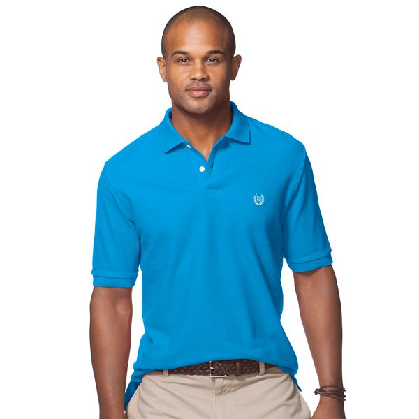 Men's Chaps Solid Pique Polo