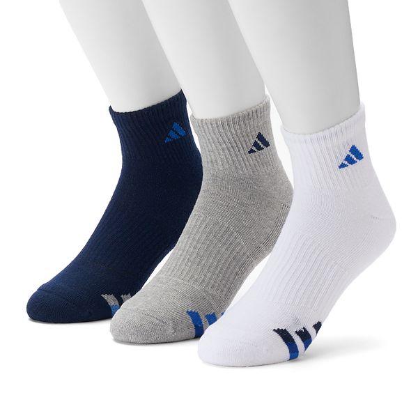 adidas 3-Pack Climalite Cushioned Performance Quarter Socks - Men