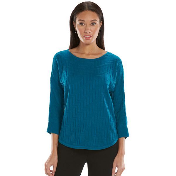 Women's Dana Buchman Zigzag Dolman Sweater