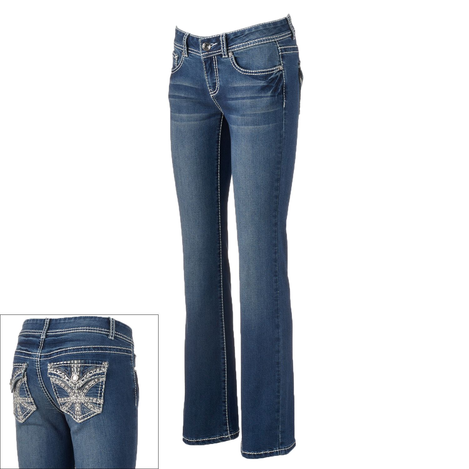 apt 9 embellished jeans