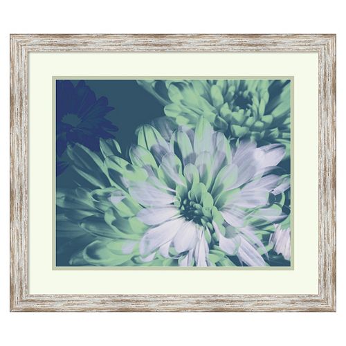 ''Teal Bloom II'' Framed Wall Art