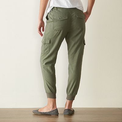 Women s Sonoma Goods For Life Linen Jogger Pants