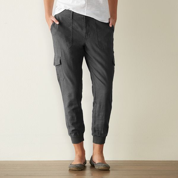 Women s Sonoma Goods For Life Linen Jogger Pants