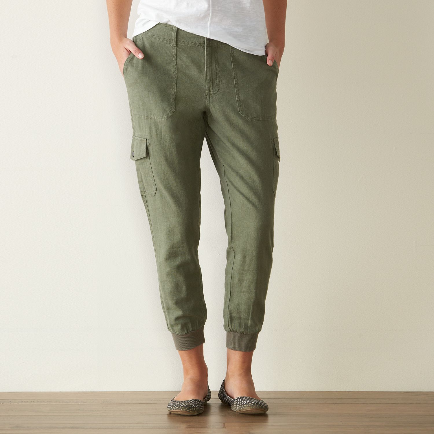 linen cargo pants womens