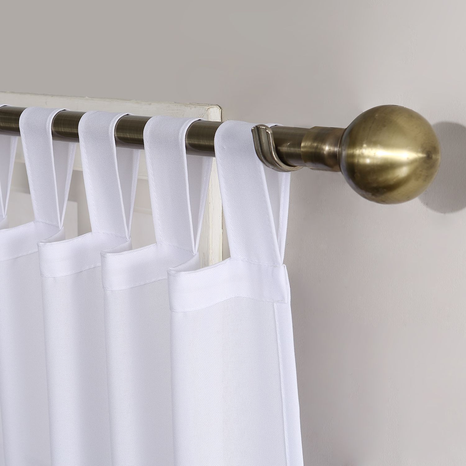 No. 918 1-Panel Jacob Tab Top Window Curtain Gray