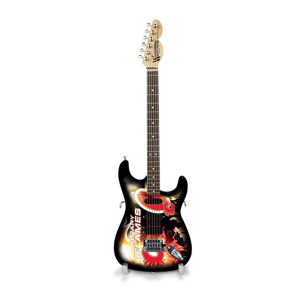 Calgary Flames NorthEnder Collector Series Mini Replica Electric Guitar