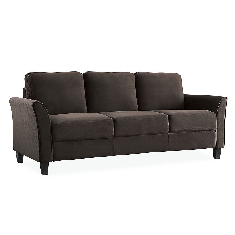 Lifestyle Solutions Westin Curved Arm Sofa, Brown