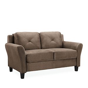 Lifestyle Solutions Hartford Rolled Arm Loveseat